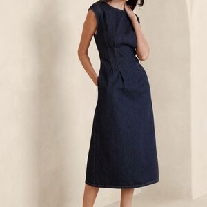 Banana Republic Lina Italian Denim Midi Dress